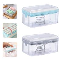 Soap Box Hands Free Foaming Soap Dish Multifunctional Soap Dish Hands Free Draining Household Storage Box Cleaning Tool Holder Food Storage  Dispenser