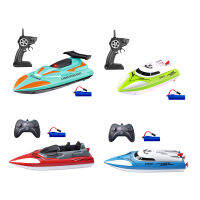 2.4GHz การแข่งขันเรือพายกันน้ำไฟฟ้าน้ำ RC Speedboat Racing Speedboat ฤดูร้อนน้ำสระว่ายน้ำของเล่นสำหรับผู้ใหญ่และเด็ก