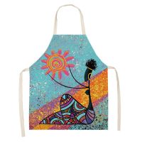 Indigenous People Pattern Apron Baking Accessories Apron Female Apron Male Apron Cafe Kitchen Apron