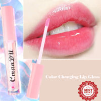 CmaaDU อุณหภูมิสีเปลี่ยน Lip Claze ลิปกลอสลิปสติกเหลวกันน้ำยาวนานให้ความชุ่มชื้นเติมน้ำ Lip ทินต์ลิป Care