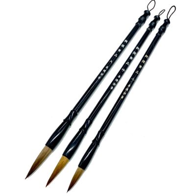 3Pcs Hairs Calligraphy Brush Chinese Ink Painting Brush Script Painting Writing Calligraphy Brush Spine Supporters