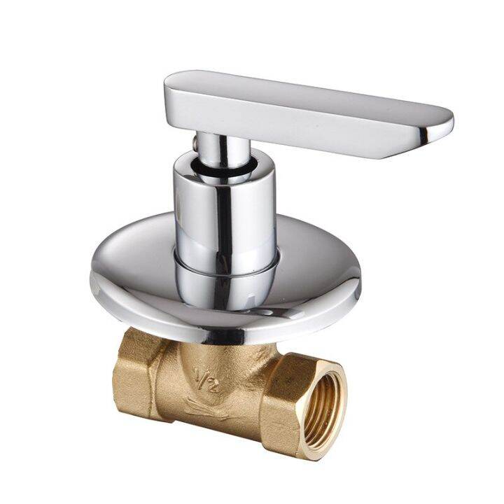 Copper Bathtub Faucet Valve 1/2'' Bathroom Shower Valve Cold Water Tap