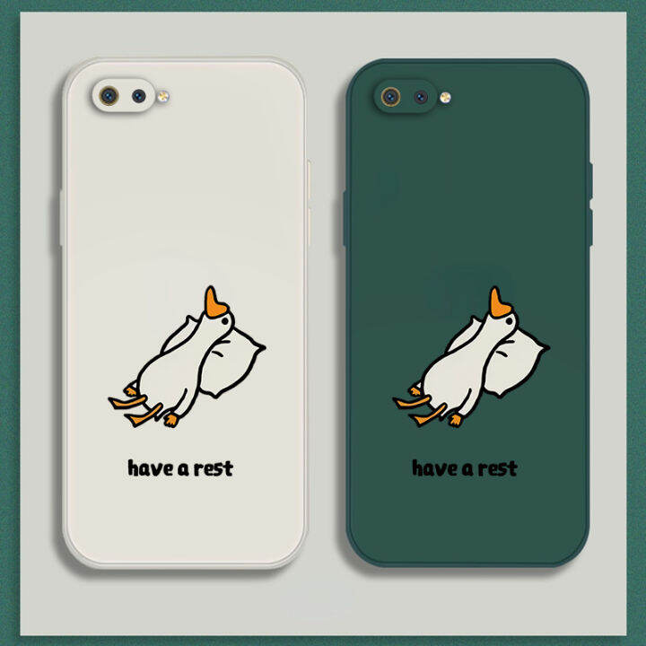 เคส-oppo-a1k-case-เคสการ์ตูนน่ารักเป็ดเคสซิลิโคนเหลว-flocking-ฝาครอบโทรศัพท์ป้องกัน-เคสโทรศัพท์