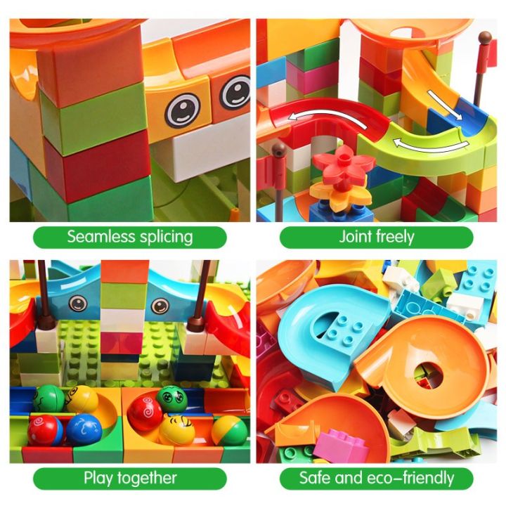 77-308pcs-marble-race-run-big-block-compatible-city-building-blocks-funnel-slide-blocks-diy-big-bricks-toys-for-children-gift