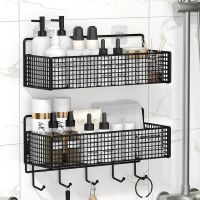 High-end bathroom storage rack bathroom shelf wall-mounted storage rack toilet toilet no-perforation wall storage shelf