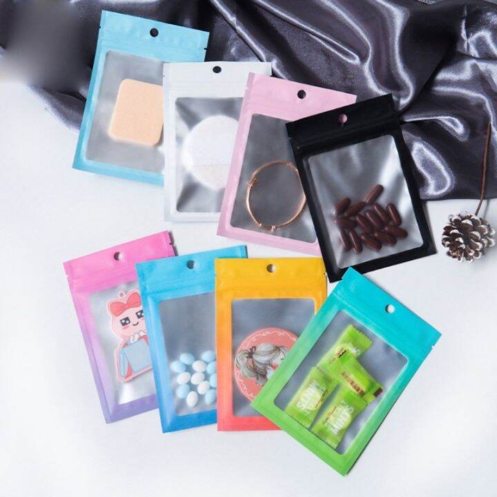 Mylar Zipper Lock Bag Smell Proof Food Storage Metallic Foil Airtight