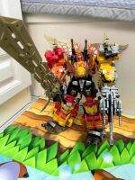 Predaking หกในหนึ่งตุ๊กตาขยับแขนขาได้สัตว์ประหลาดบ้าคลั่งฟอร์มการเปลี่ยนแปลงทีมรวมกันตุ้กตาของเล่นตัวอย่างหุ่นยนต์ประกอบ