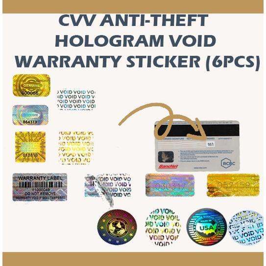 Hot xuas48 CVV Sticker AntiTheft Credit Debit Card Protection Tamper