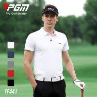 PGM Mens Golf T-Shirts Summer Quick-Dry Breathable Short Sleeve Tops Outdoor Sports M-XXL YF441