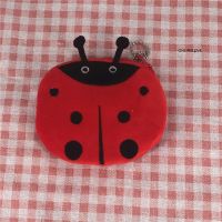 3shapes little Ladybug Size 6 22CM Plush Coin BAG Coin Purse key chain Pocket Coin Purse BAG