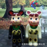 ตุ๊กตาฟิกเกอร์หมี 1,000% bearbrick Violent Bear ขนาด 70 ซม. เรืองแสง สีฟ้า สีแดง