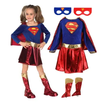 Superhero star dress, superhero costume, pink supergirl dress, kids  costumes, superhero costume for girls