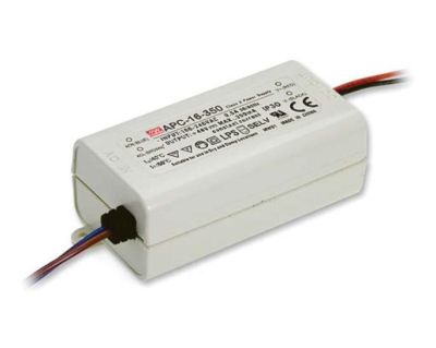 Taiwan meanwell APC-16-350 16W 12-48V 350mA  plastic waterproof switch power LED constant current power supply Electrical Circuitry Parts