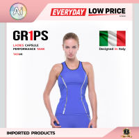 เสื้อกล้ามออกกำลังกาย เสื้อออกกำลังกาย LADIES CAPSULE PERFORMANCE TANK TATAMI สีน้ำเงิน Size.M แบรนด์ GR1PS จาก Ai Retail