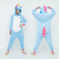 Blue Pegasus Onesie ชุดนอนเด็ก,ชุดนอนฮาโลวีนลายการ์ตูนคอสเพลย์ Kigurumi