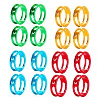 4Pcs Bicycle Headset Spacer Aluminium Alloy Bicycle Headset Washers Bike Stem Riser Spacer for Road Bike