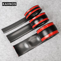 【CW】Carbon Fiber Rubber Moulding Strip Car Door Sill Scuff Plate Soft Black Bumper Strip DIY Sill Edge Guard Car Door Protector