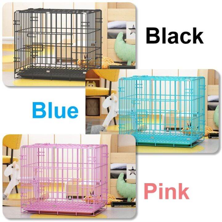 Heavy Duty Pet Cage Collapsible Dog Cat Rabbit Puppy Folding Crate Poop