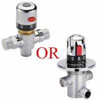 Brass thermostatic valve temperature mixing valve solar water heater valve parts thermostatic mixershower tap