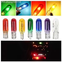 10Pcs W2W T5 12v 1.2w Car Halogen Lamp Instrument Lights Dashboard Bulb Blue/red/amber/yellow Auto Interior Light Car Styling