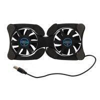 Foldable USB Cooling Fan CPU Cooler Mini Octopus Notebook Cooler Pad Quiet Stand Double Fans For 7-15 Inch Notebook Laptop 2021