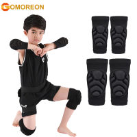 GOMOREON 1 คู่ฟองน้ำหนาเข่า Pads แขนข้อศอก GUARD Collision หลีกเลี่ยงกีฬา Kneepad ป้องกันสเก็ตฟุตบอลขี่จักรยาน-Jezker