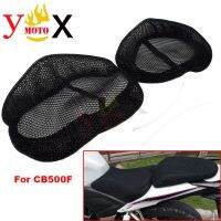CB500 F ชุดมอเตอร์ไซค์สีดำที่หุ้มเบาะ Bantal Alas ป้องกันความร้อนตาข่ายระบายอากาศสำหรับ Honda CB500F 2013-2018