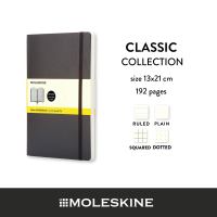 Moleskine สมุดบันทึก ปกอ่อน สีดำ ขนาดใหญ่ 13x21 ซม MOLESKINE NOTEBOOK LARGE SOFT COVER BLACK 13X21 CM