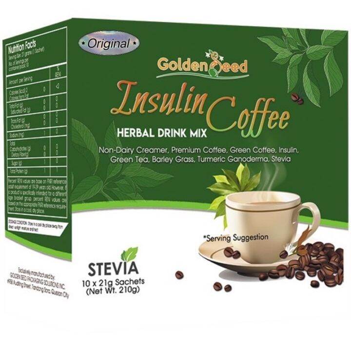 Original .Golden Seed Coffee Insulin Coffee Herbal Drink Instant Mix