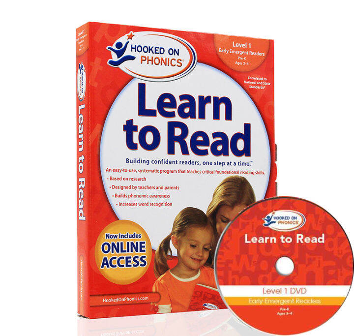 Hook on Phonics learn to read preK level 1 with DVD children's English