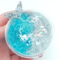 Modeling Clay Play DTY Slime Charm Mermaid Crystal Mud and Cotton Mud Slime Transparent and Fluffy Super Light Clay Toy