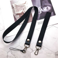 เชือกเส้นเล็กสายคล้องคอสำหรับ Id ผู้ถือบัตรที่มีสีดำ Lanyards สำนักงานคอสายสาย USB กล้อง MP3 DIY ศัพท์แขวนสลิงเชือก