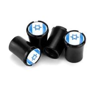 4pcs/Lot Israel Flag Car Tire Valve Caps For Volkswagen VW Golf 6 Passat Polo Wheel Tires Air Dust Waterproof Screw Airtight Cap