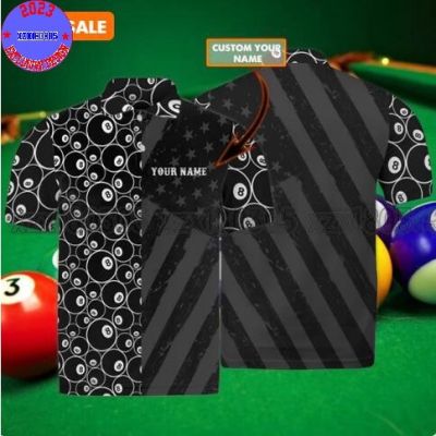 Billiard Custom Text Polo Shirt For Men women PN1402  (private chat free custom name&amp;logo)