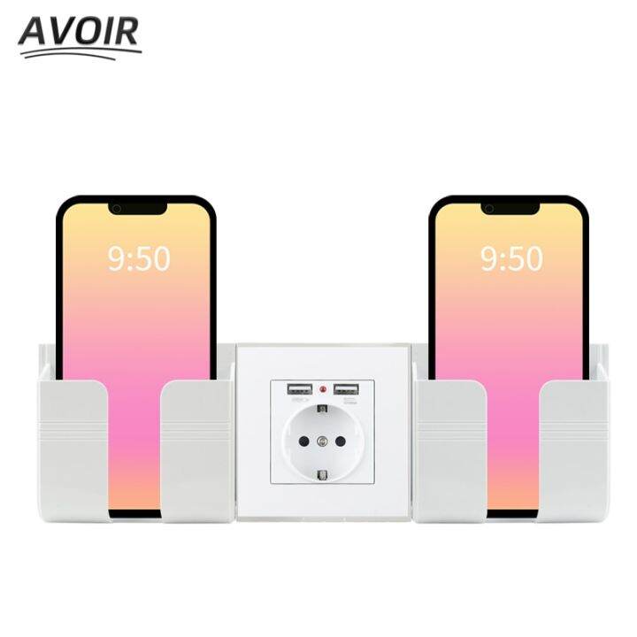 Lamberts Avoir EU Dual USB Charging Port Electrical Sockets Wall Power