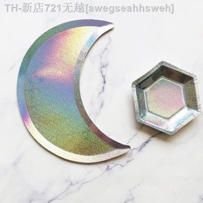 【CW】﹍☈  Star Disposable Tableware Paper Plates Wedding Birthday Supplies