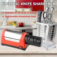 Sharpener Sharpening Stone Two Stages Diamond Kitchen Knife 2 Slot Electric Diamond Steel Ceramic Home Knife Sharpener