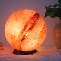 โคมไฟเกลือหิมาลายัน Himalayan Salt Lamp ทรงกลม ขนาด 3-4kg และ 10 kgโคมไฟพระจันทร์ โคมไฟเกลือหิมาลัย โคมไฟ #LP02