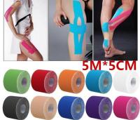 【LZ】 5m Muscle Tape Sports Tape Kinesiology Tape Cotton Elastic Adhesive Muscle Bandage Care Physio Strain Injury Support