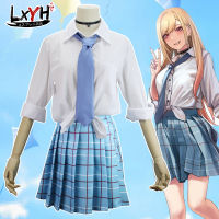 [LXYH- COSER KING] Anime My Dress-Up Darling Kitagawa Marin Gojo Wakana Cosplay JK โรงเรียนเครื่องแบบชุดกะลาสีผู้หญิง Fancy Outfit Anime Halloween Costume