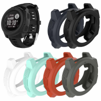 น้ำหนักเบาสมาร์ทป้องกันกรณีซิลิโคนผิวป้องกันที่ครอบคลุมกรณีสำหรับ Garmin Instinct กีฬานาฬิกาบางเฉียบเต็มกรอบใหม่