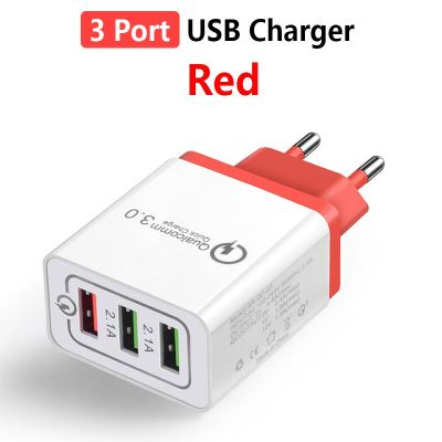 【NEW】 Quick Charge QC 3.0 USB Charger Fast Charging USB Wall Charger สำหรับ iPhone Samsung Xiaomi Adapter อุปกรณ์ชาร์จโทรศัพท์มือถือ