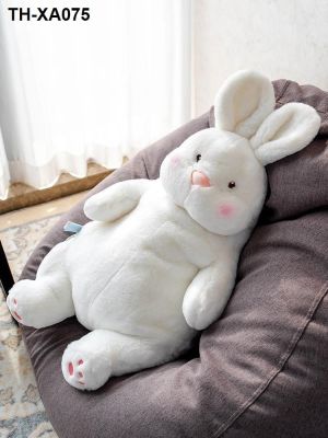 น่ารักกระต่ายสีขาวขนาดใหญ่ตุ๊กตากระต่ายของเล่นตุ๊กตาถือตุ๊กตานอนขี้เกียจเตียงตุ๊กตาสาวของขวัญ