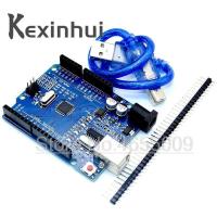 หนึ่งชุดสำหรับ UNO R3 CH340G + MEGA328P ชิพ16Mhz สำหรับ Arduino R3บอร์ดพัฒนา + สาย USB