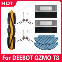 สำหรับ ECOVACS DEEBOT OZMO T8 Aivi T9 Maxaiviaivi เครื่องดูดฝุ่นหุ่นยนต์หลักแปรงด้านข้างถุงเก็บฝุ่นกรองทิ้งซับผ้าส่วน