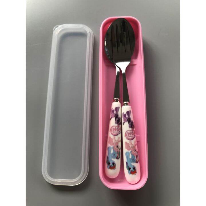 2in1 My Little Pony ceramic spoon fork set♚ Lazada PH