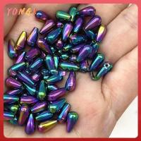 YONGJ 2/3/4/5/7pcs 0.9ก.-10.5ก. ตกปลาทังสเตนตก หยดน้ำตาหยด น้ำหนักยิง Line sinkers ของใหม่ น้ำหนักเพิ่มเติม ขั้วต่อตะขอ อุปกรณ์ตกปลาสำหรับตกปลา