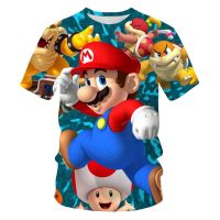 Latest Classic Games Super Mario Kid Boy Girl Summer Casual T shirt Funny Cartoon 3D T-shirt Men Women Hip Hop Tshirt Streetwear