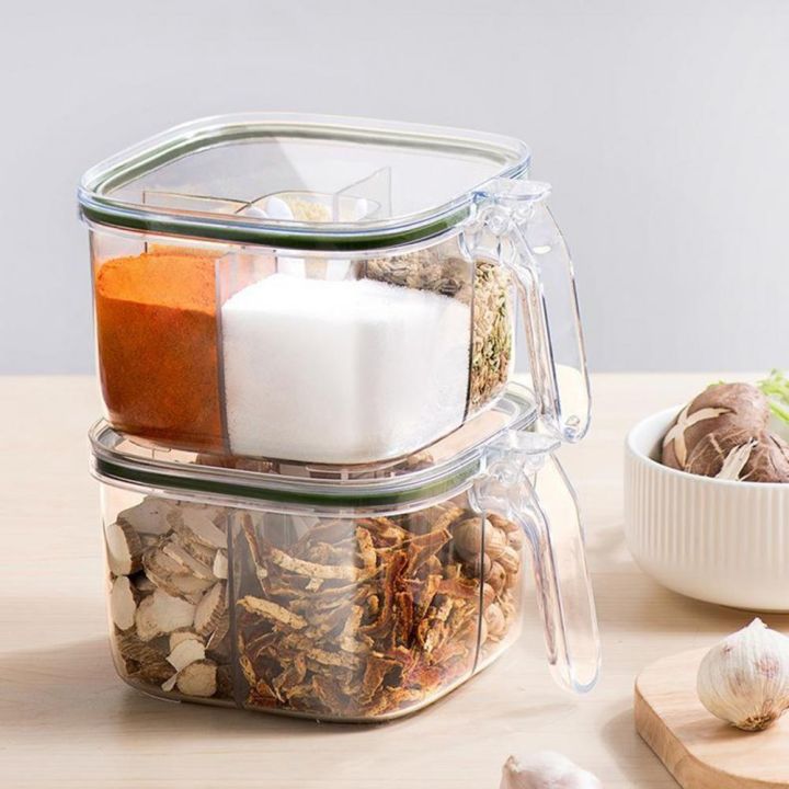 cw-spice-jar-seasoning-bottle-storage-transparent-4-compartment-food-grade-large-capacity-moisture-proof-with-lid