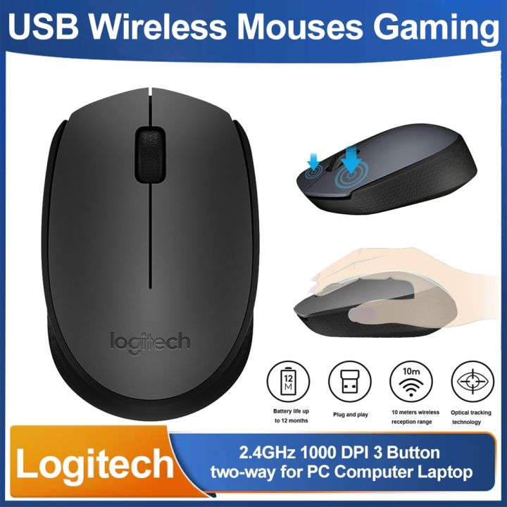   Basics 2.4 Ghz Wireless Optical Computer Mouse with USB  Nano Receiver, Black : Electronics